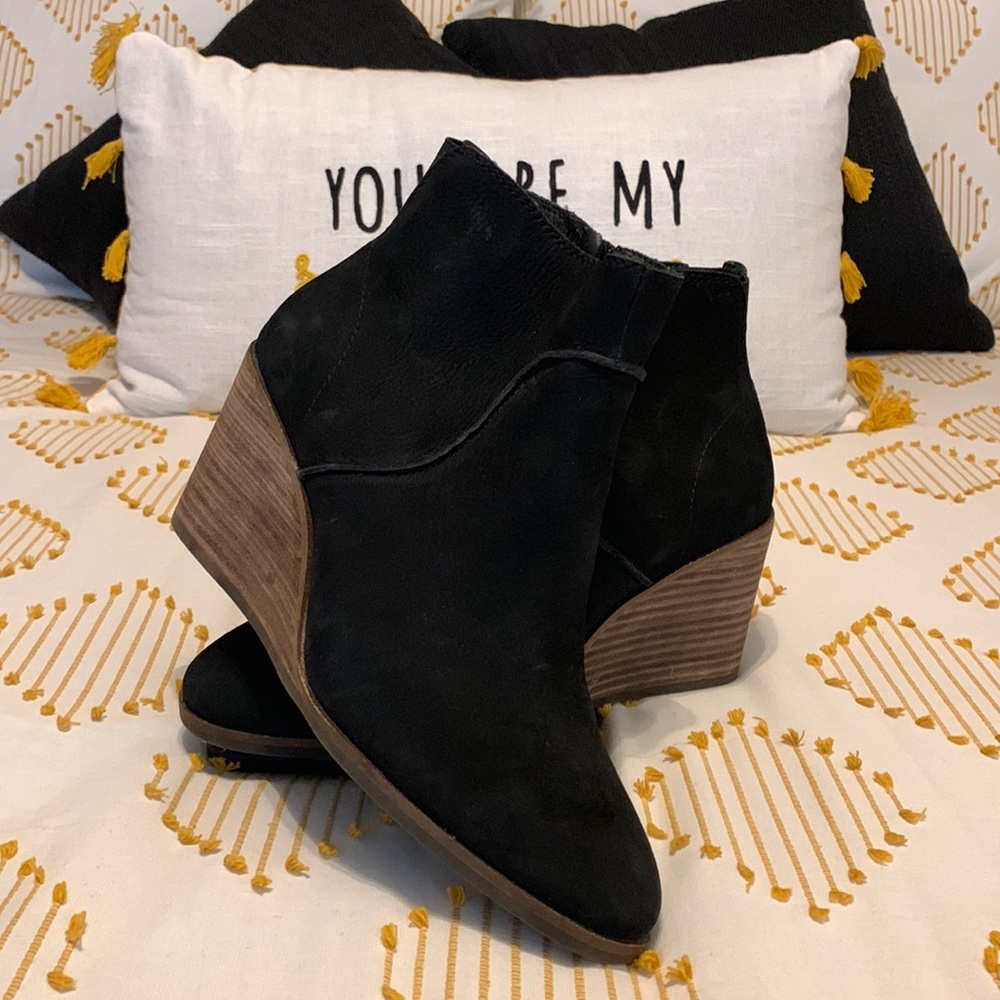 Lucky Brand - Zanta Bootie Ankle Boot, Size 7.5, Black